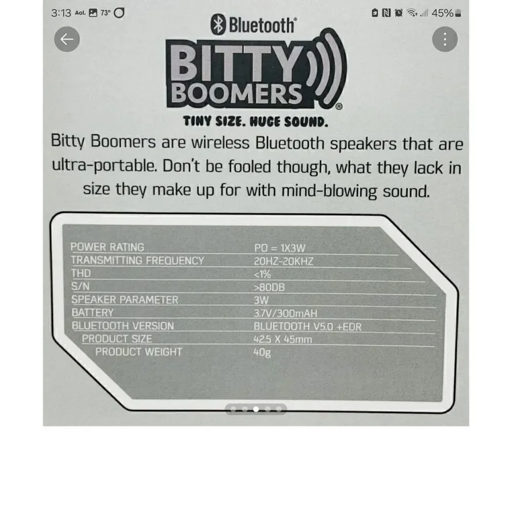New! Bitty Boomers Star Wars Grogu Baby Yoda The Mandalorian Bluetooth Speaker